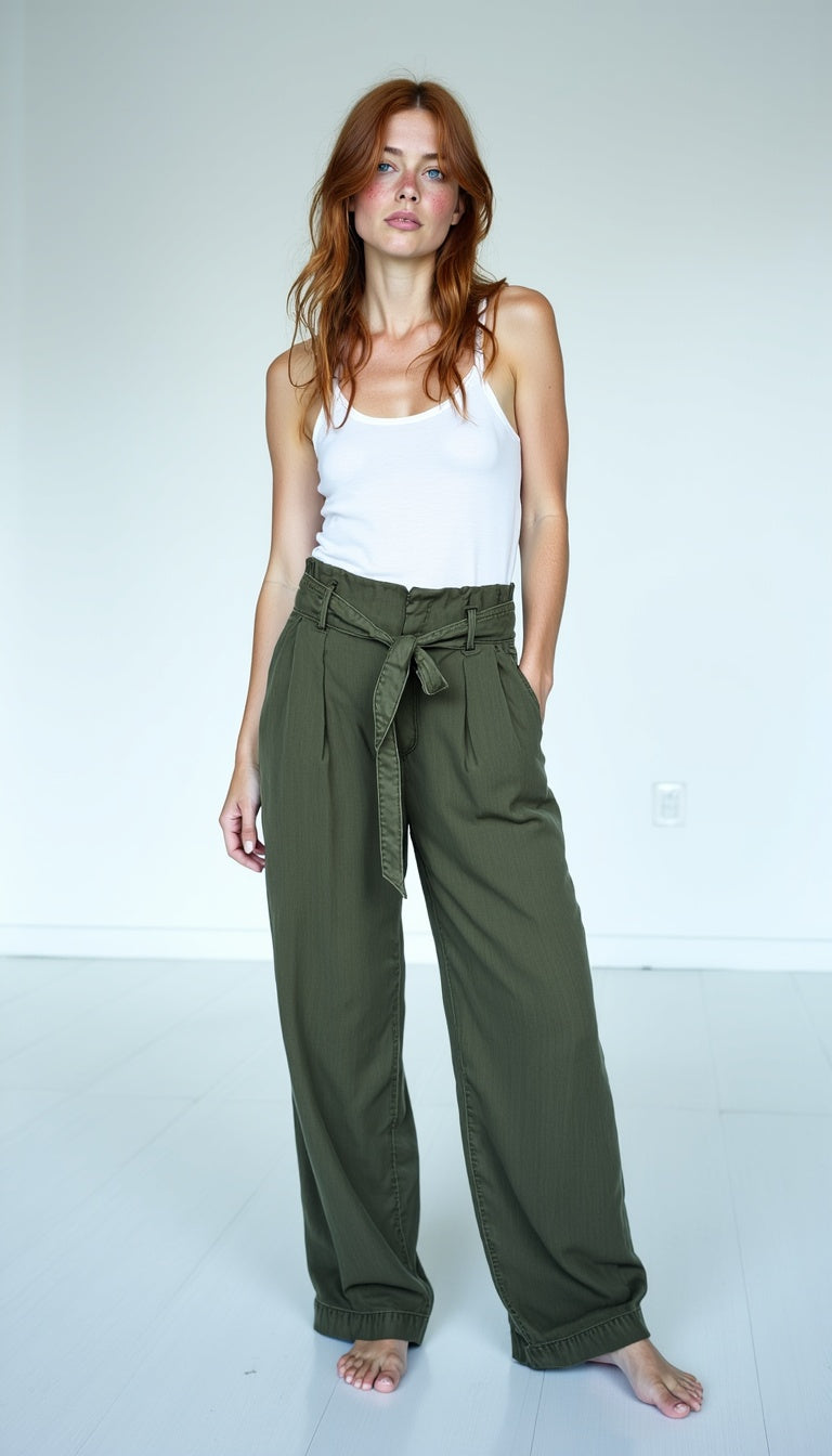 Naomie Trouser Olive