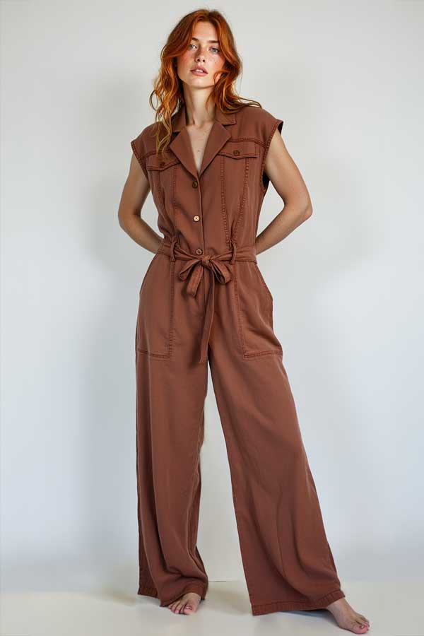 Kiara Romper Terracota