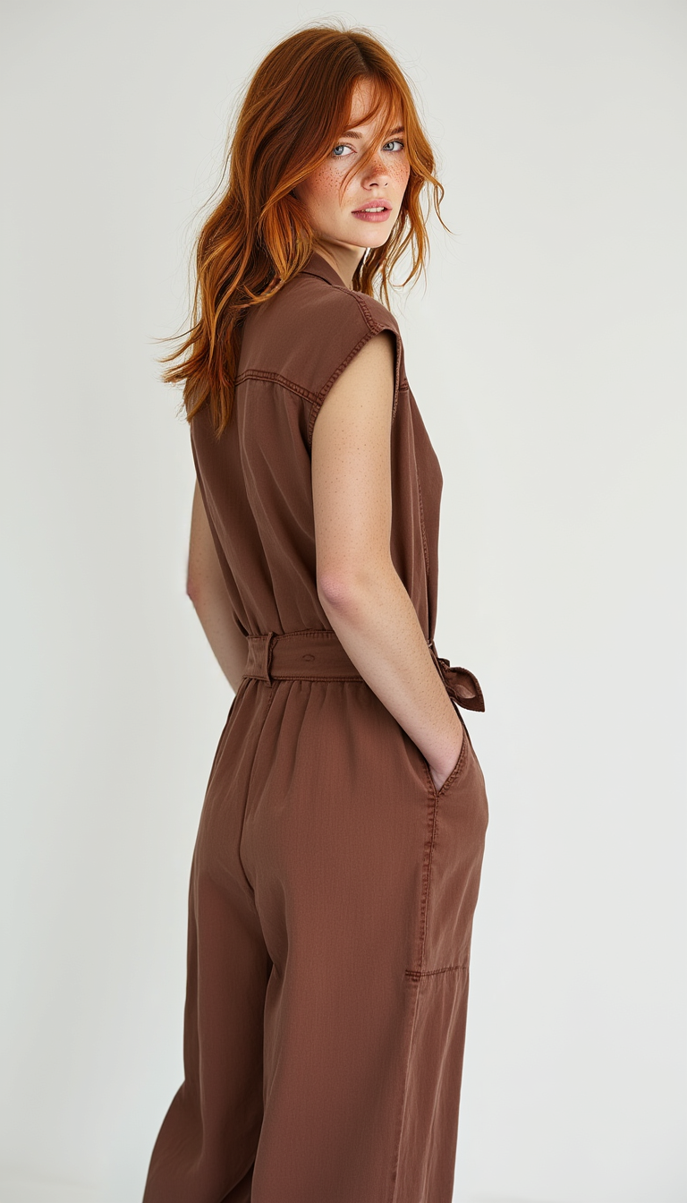 Kiara Romper Terracota