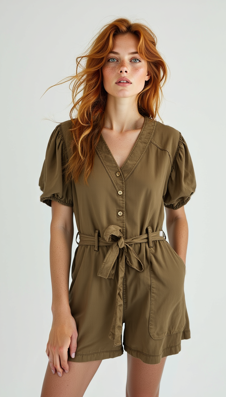 Dean Romper Brown